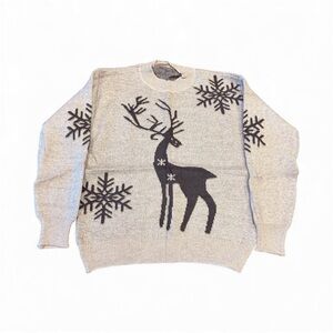 Cozy Winter Reindeer Sweater